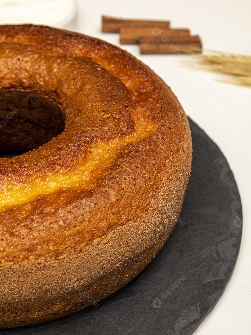 Comida Bolo de iogurte natural com canela Imagem JPG