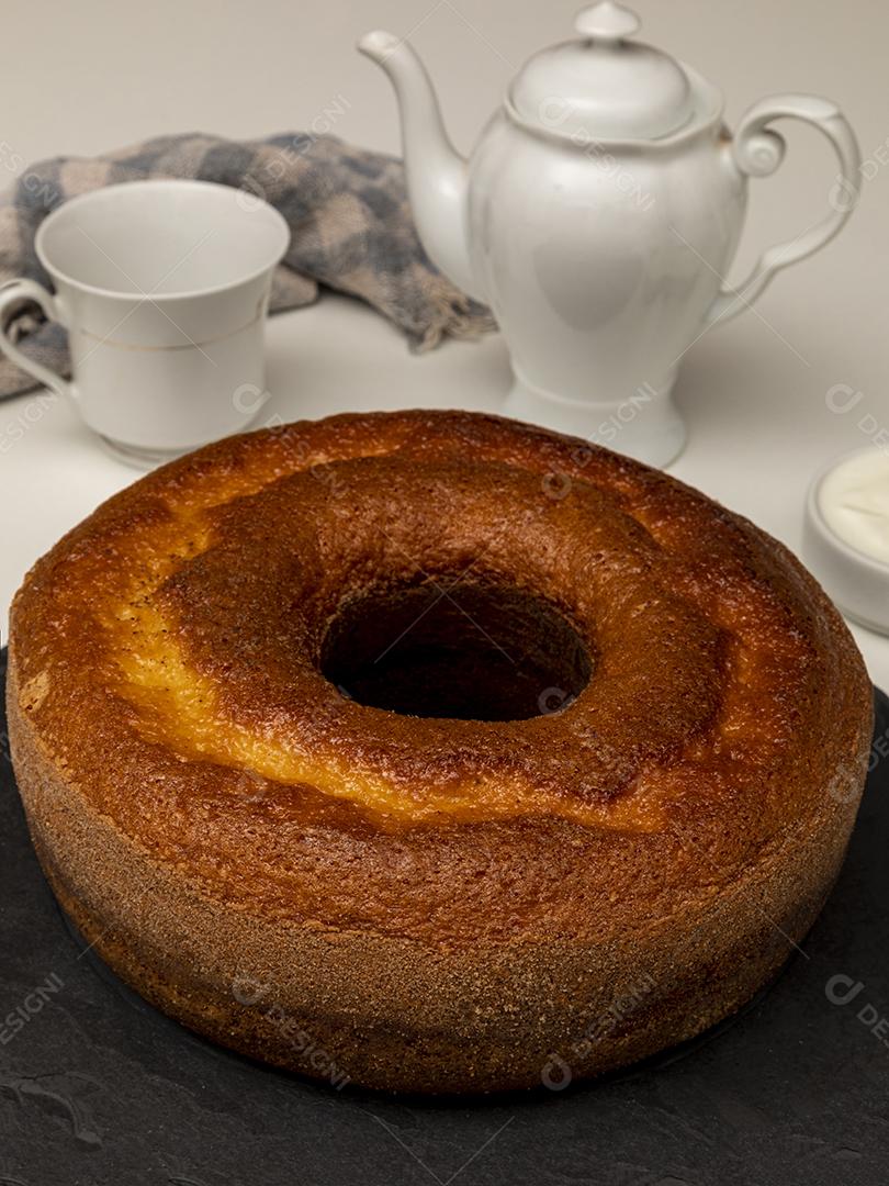 Comida Bolo de iogurte natural com canela Imagem JPG