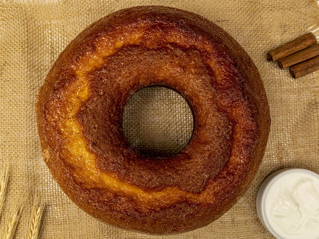 Comida Bolo de iogurte natural com canela Imagem JPG