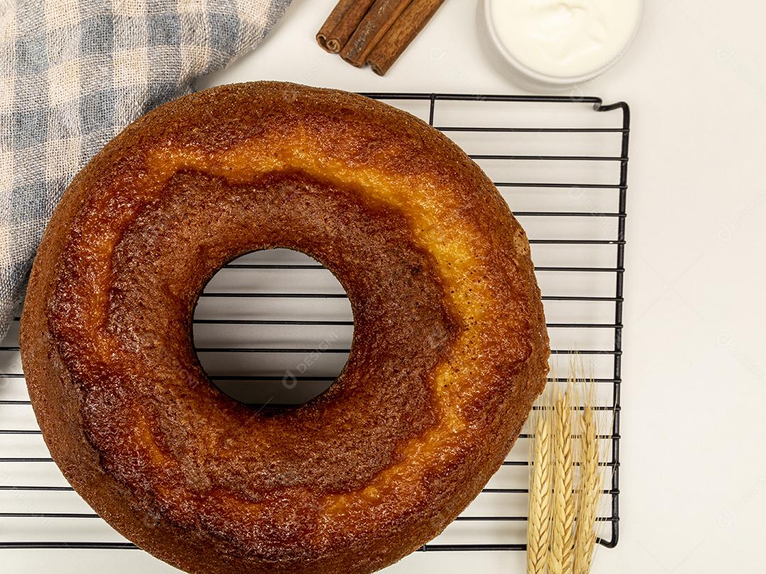 Comida Bolo de iogurte natural com canela Imagem JPG