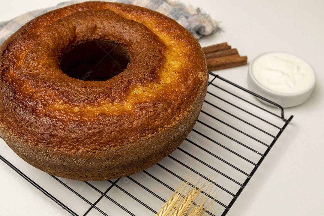 Comida Bolo de iogurte natural com canela Imagem JPG