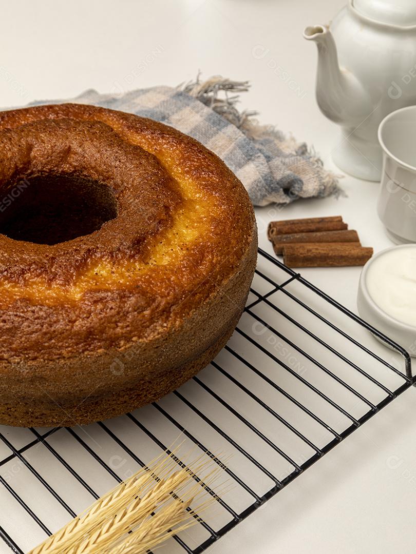 Comida Bolo de iogurte natural com canela Imagem JPG