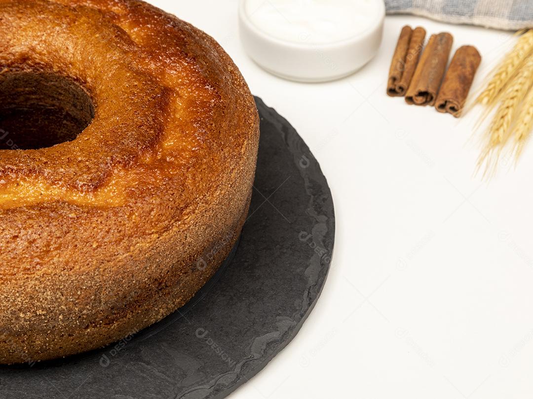 Comida Bolo de iogurte natural com canela Imagem JPG