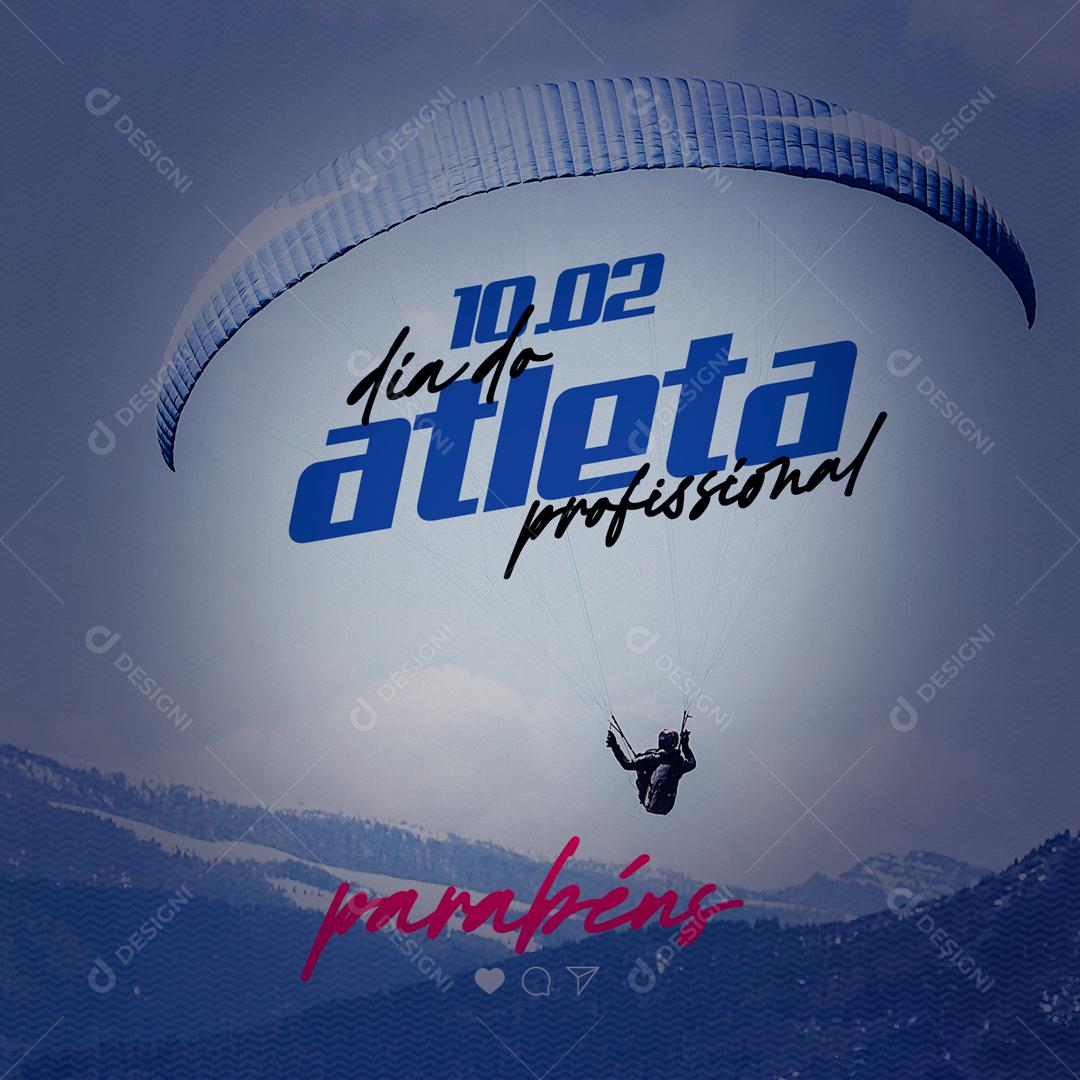 Social Media Dia do Atleta Profissional PSD Editável