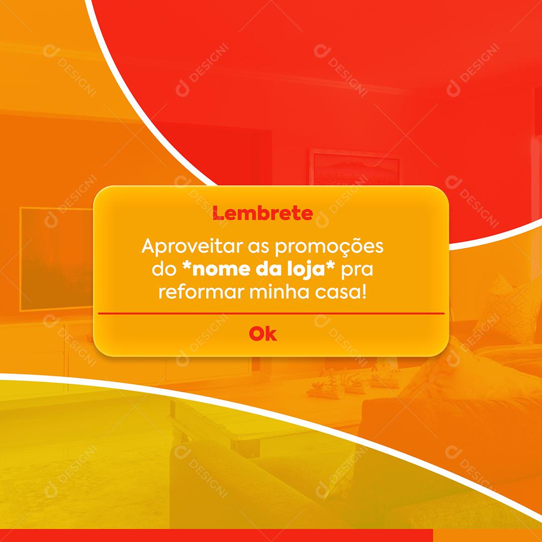 Social Media Aproveitar as promoções do nome da loja PSD Editável