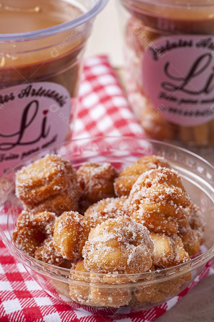 Mini churros caseiros com doce de leite JPG