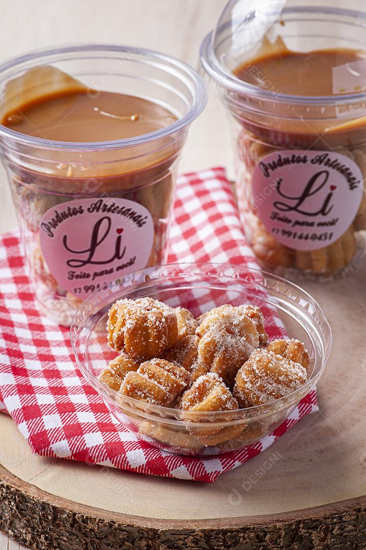 Mini churros caseiros com doce de leite JPG