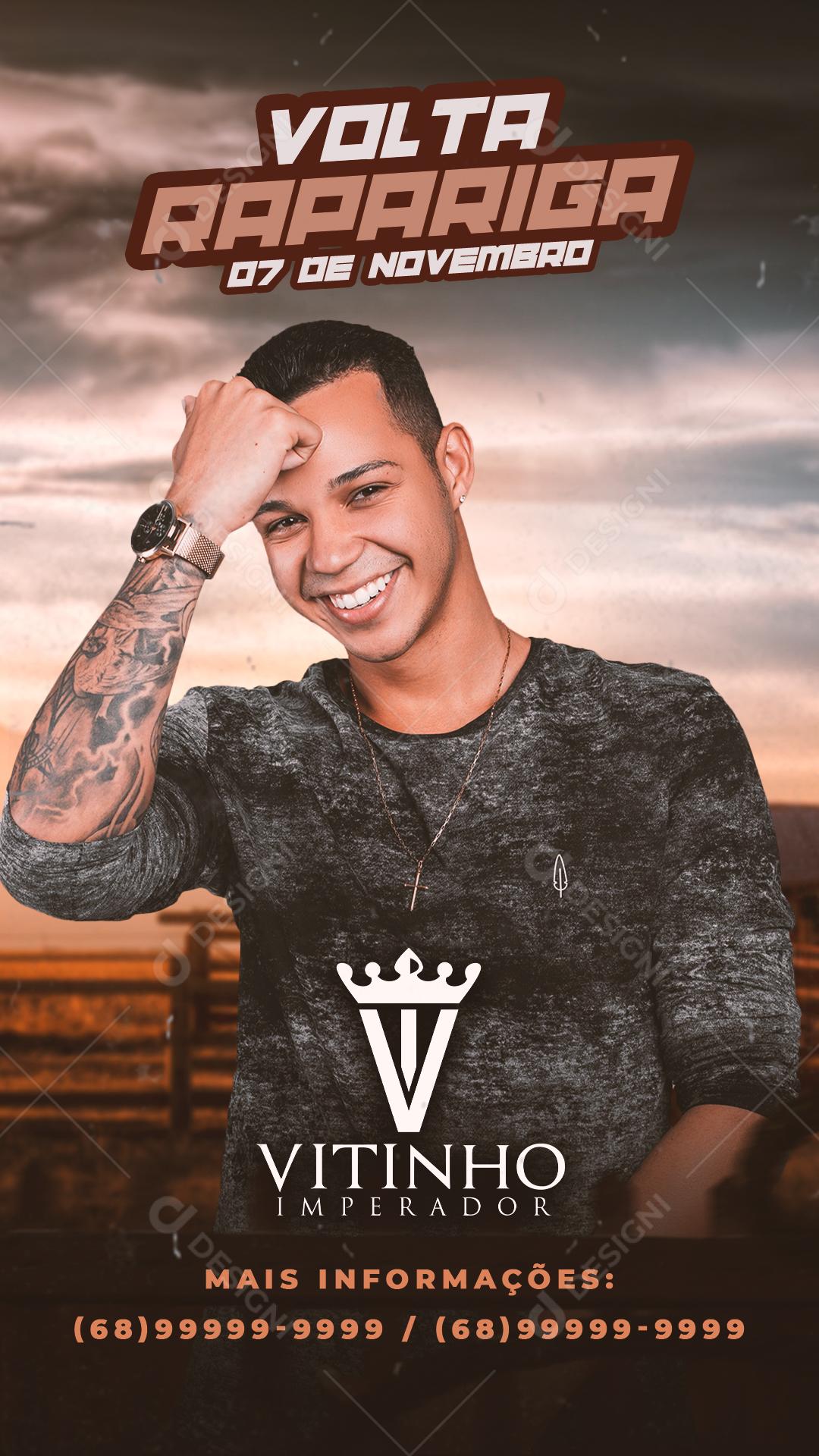 Social Media Show Vitinho Imperador Forró Flyers PSD Editável