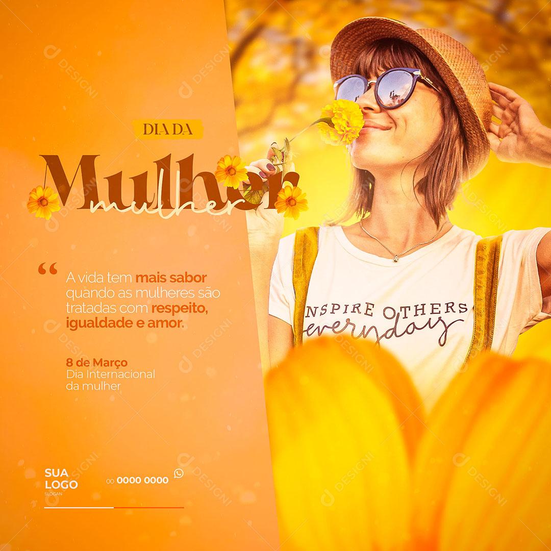 8 De Março Dia Internacional da Mulher Social Media PSD Editável