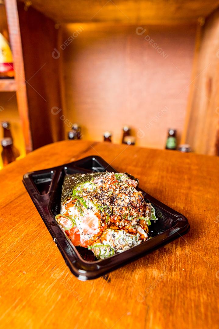Comida temaki restaurante japones