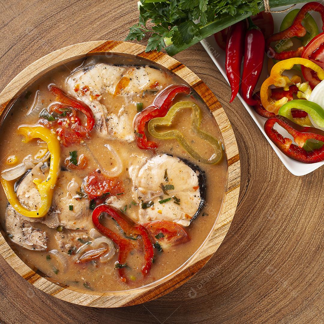 Typical dish of Brazilian cuisine called Moqueca de Peixe JPG