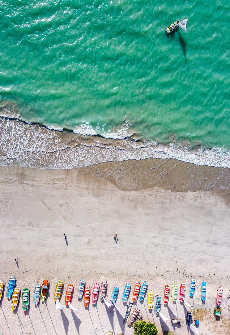 Praia da Pajussara na cidade de Maceió, Alagoas e seu traditio