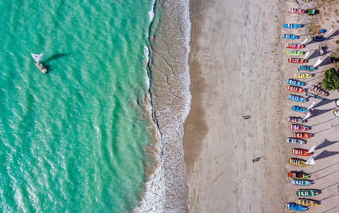 Praia da Pajussara na cidade de Maceió, Alagoas e seu traditio