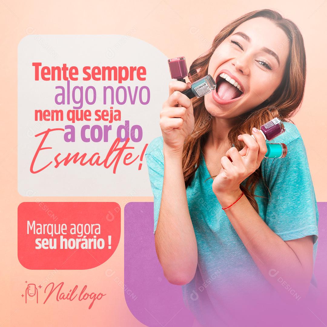 Tente Sempre Algo Novo Social Media PSD Editável