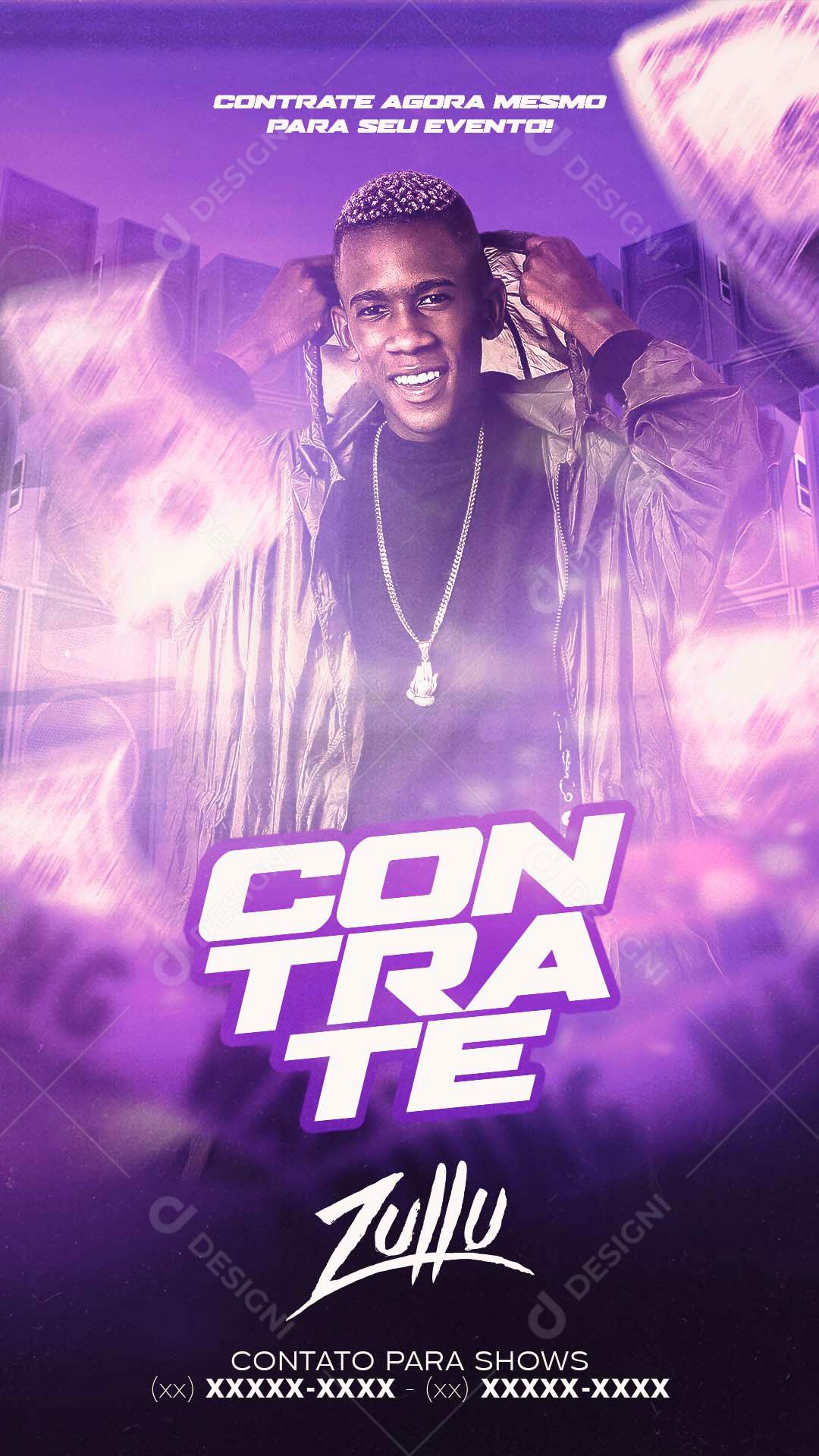 Flyer Contrate Zullu Social Media PSD Editável