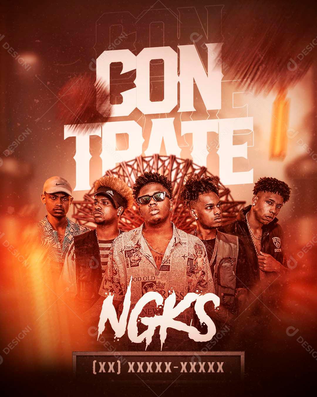 Flyer Contrate Ngks Social Media PSD Editável