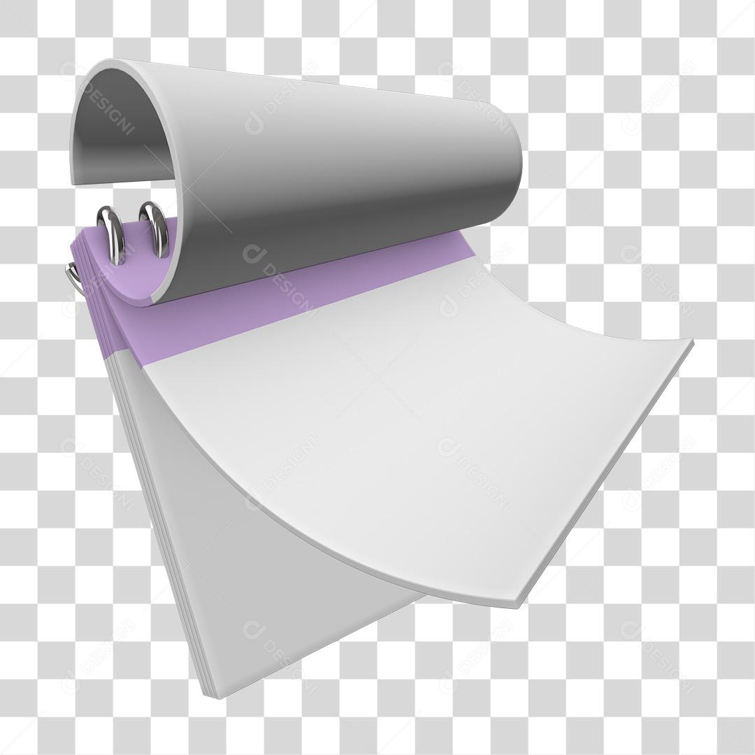 Calendário Elemento 3D PNG Transparente