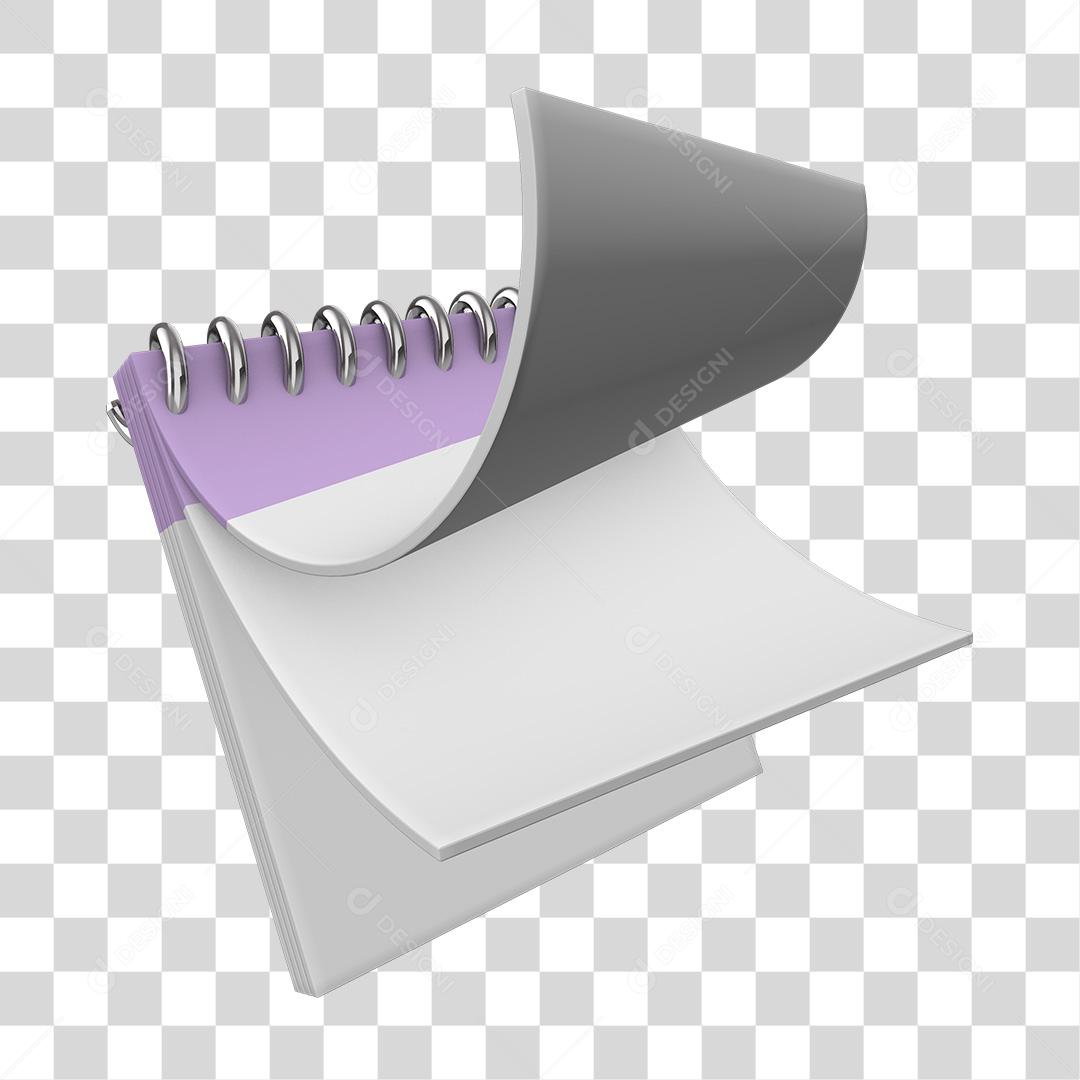 Calendário Elemento 3D PNG Transparente