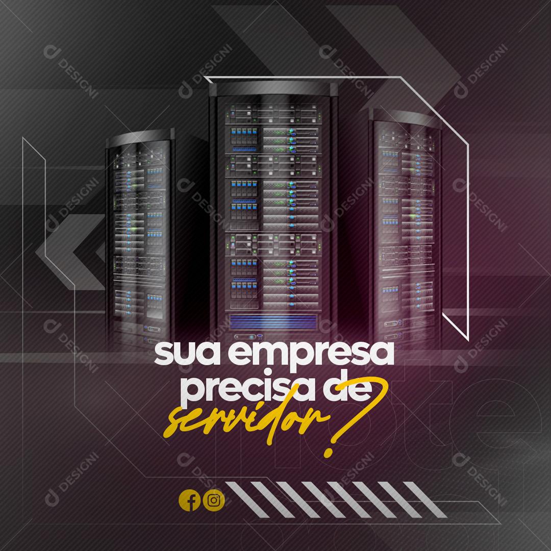 Social Media Vídeo Games Sua Empresa Precisa De Servidor PSD Editável