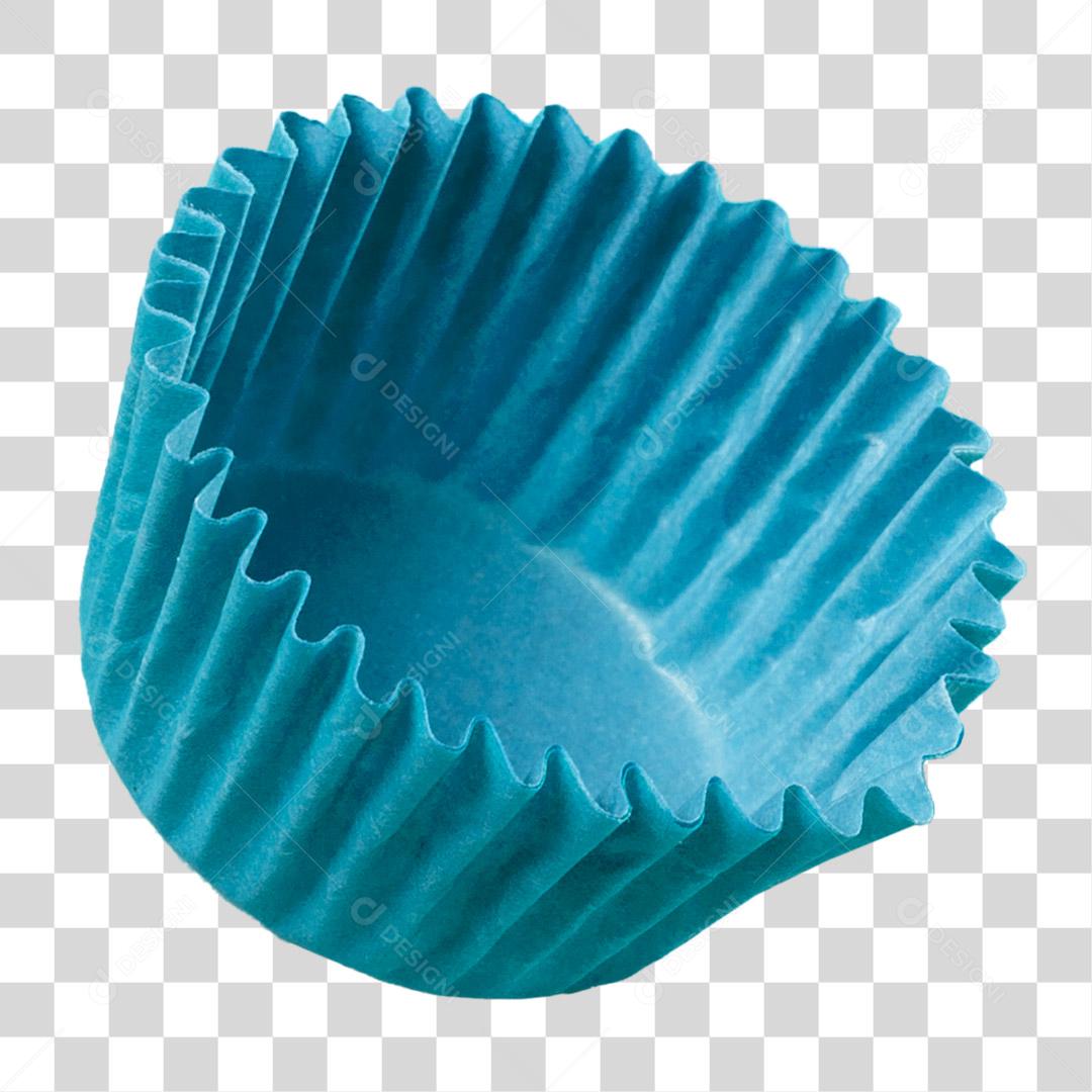 Forminha de Brigadeiro Azul PNG Sem Fundo