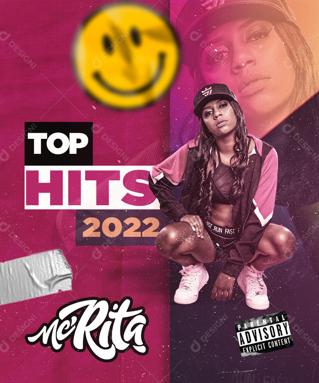 Flyer Show Tops Hits 2022 Social Media PSD Editável