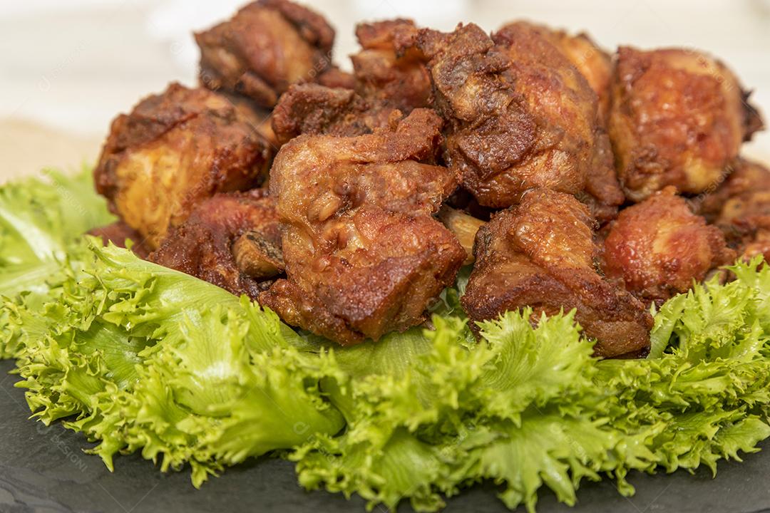 Frango frito Com Limão Imagem JPG