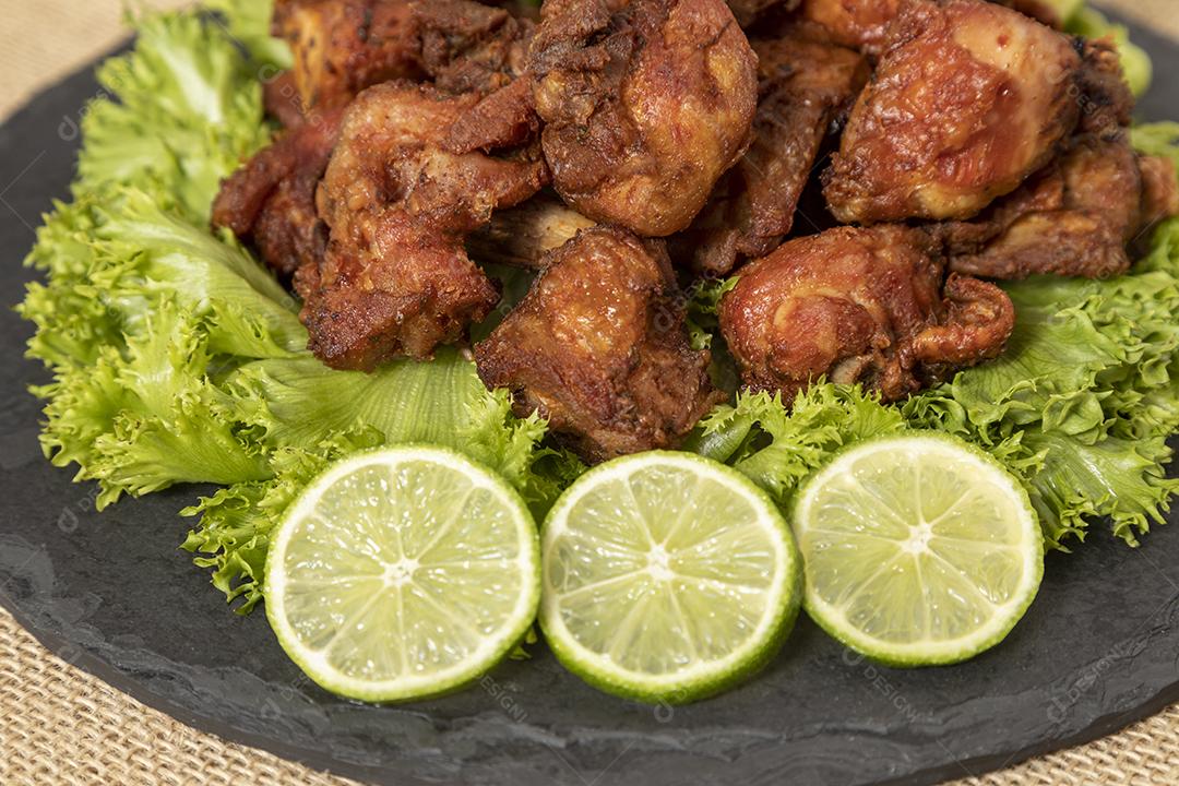Fried Chicken With Lemon Image JPG