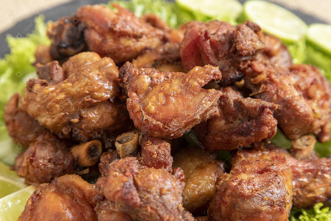Frango frito Com Limão Imagem JPG