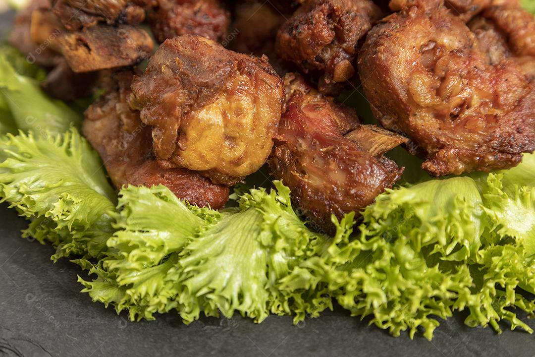 Frango frito Com Limão Imagem JPG