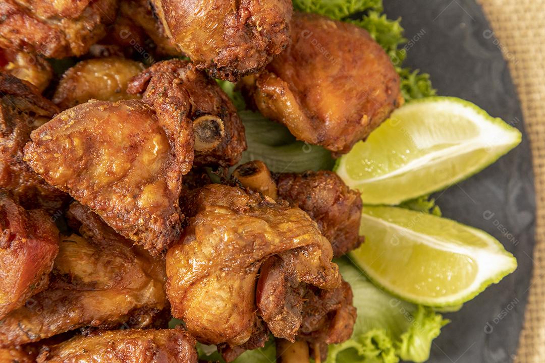 Frango frito Com Limão Imagem JPG