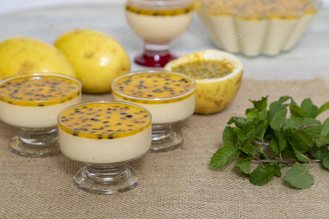 Mousse de maracuja comida fruta