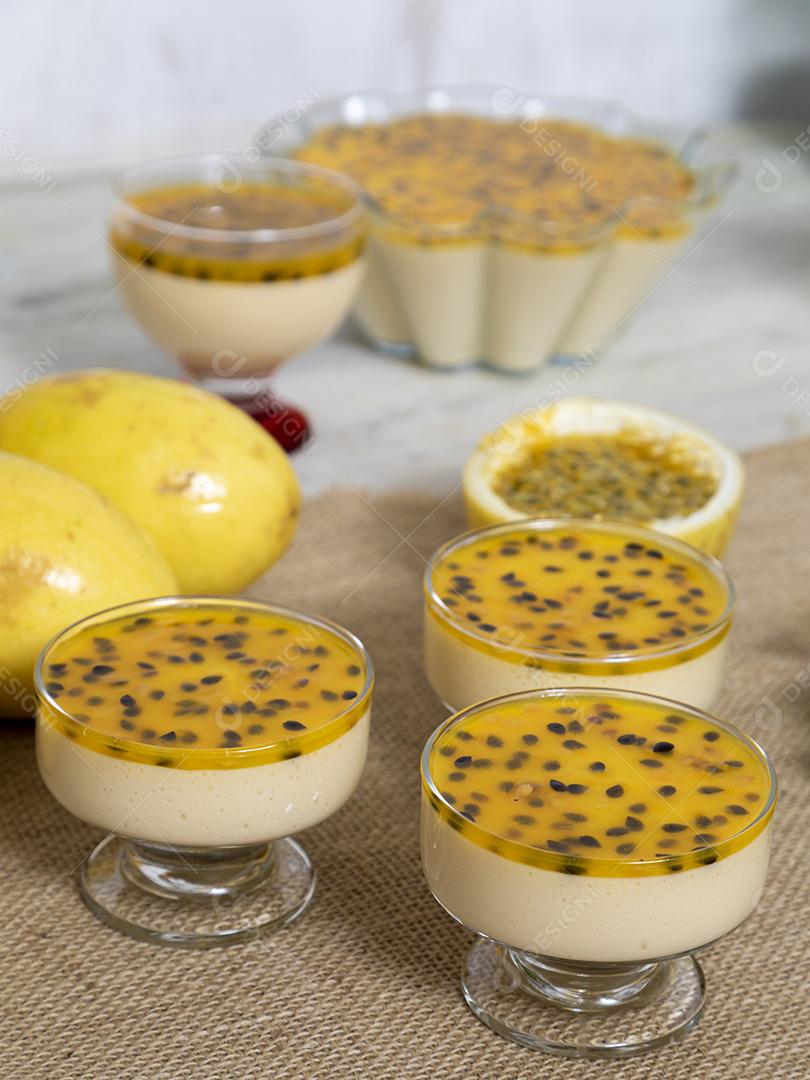 Mousse de maracuja comida fruta