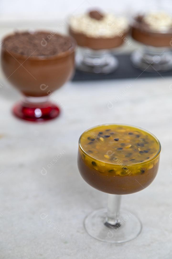 Mousse de maracuja comida fruta