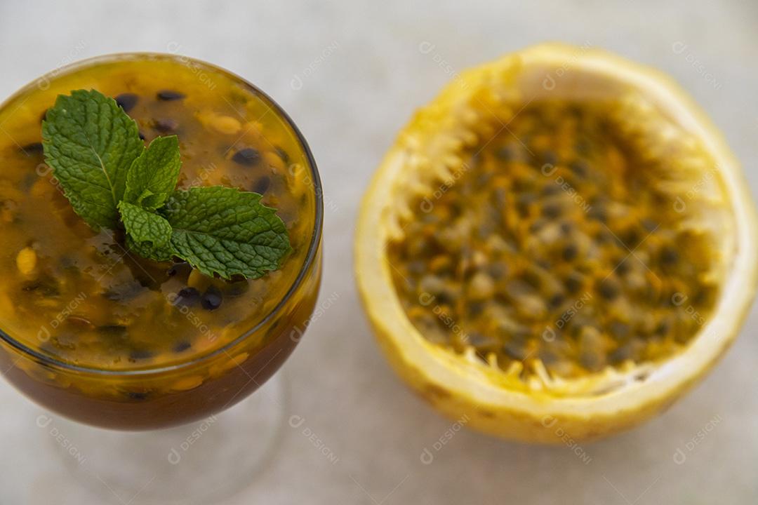 Mousse de maracuja comida fruta