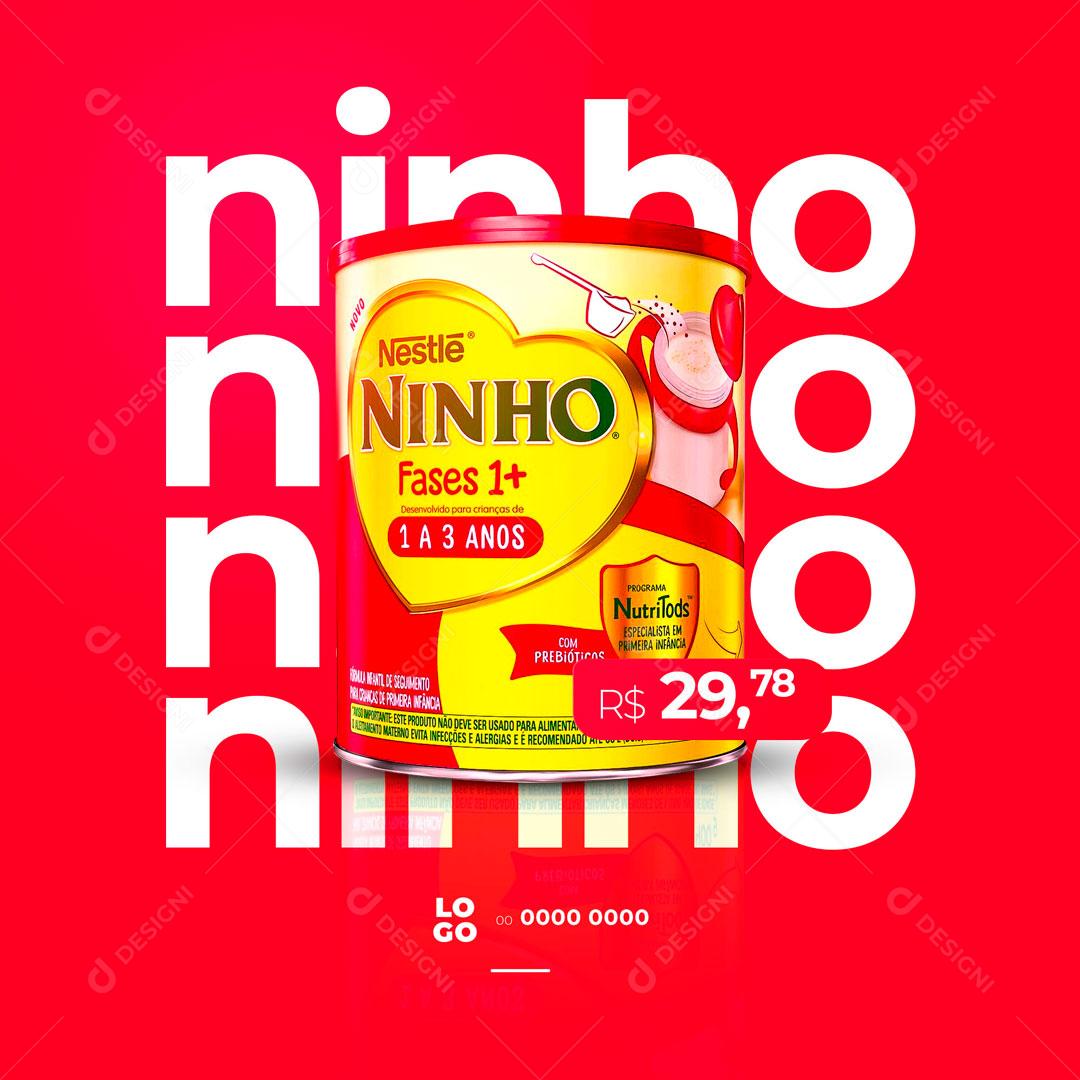 Post Leite Ninho Fases Social Media PSD Editável
