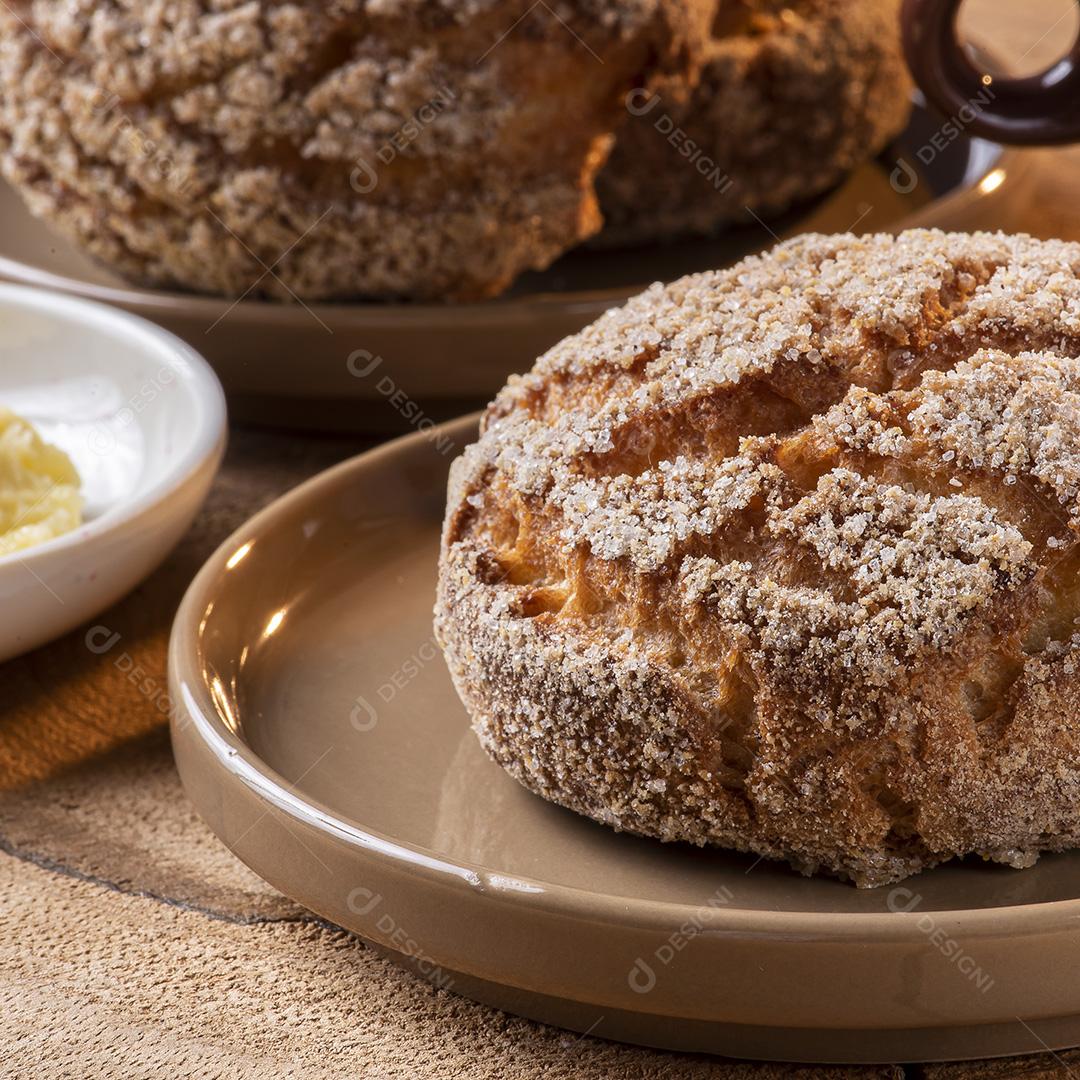 Biscoito muito tradicional no Brasil chamado Broa de Milho JPG