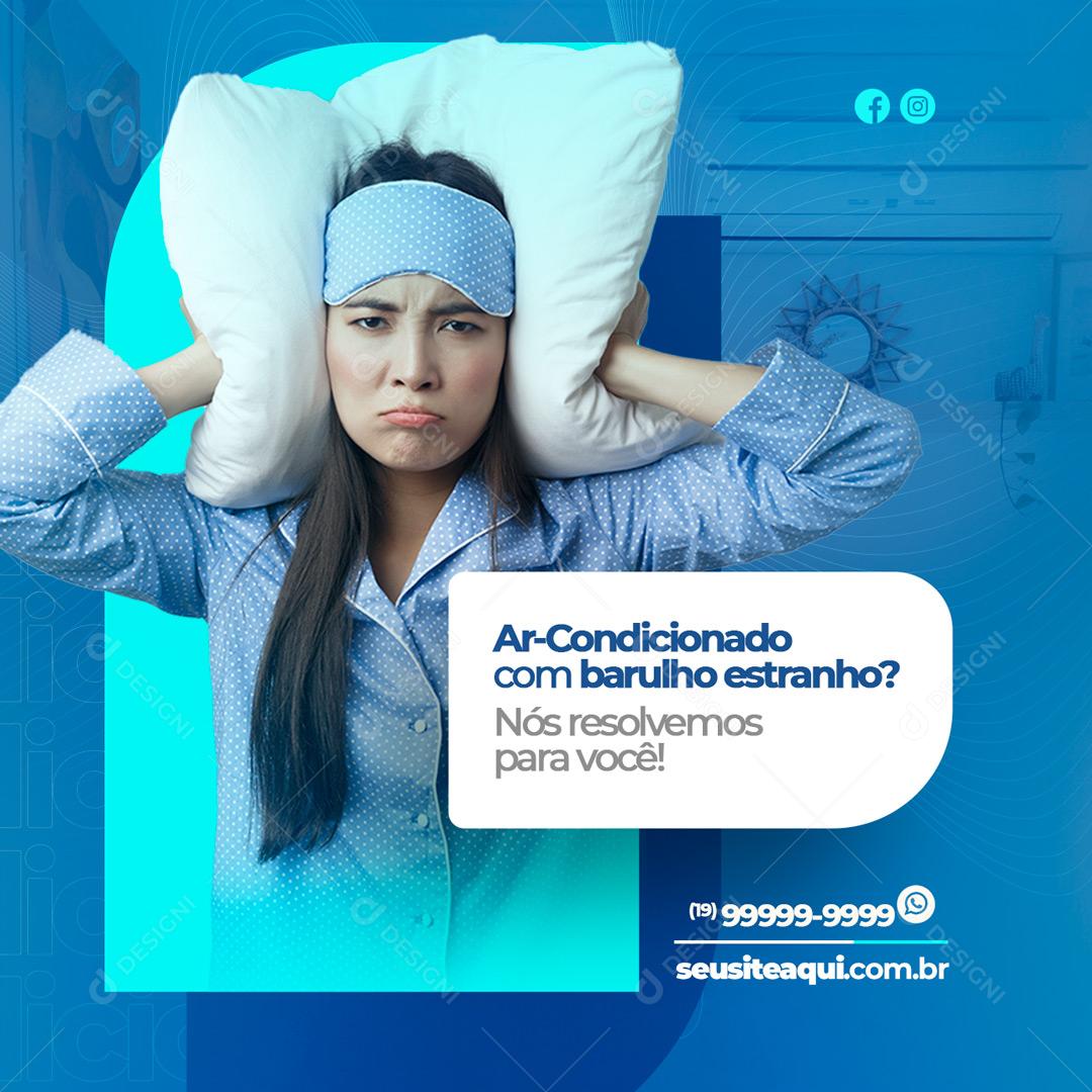 Social Media  Ar Condicionado com barulho estranho PSD Editável
