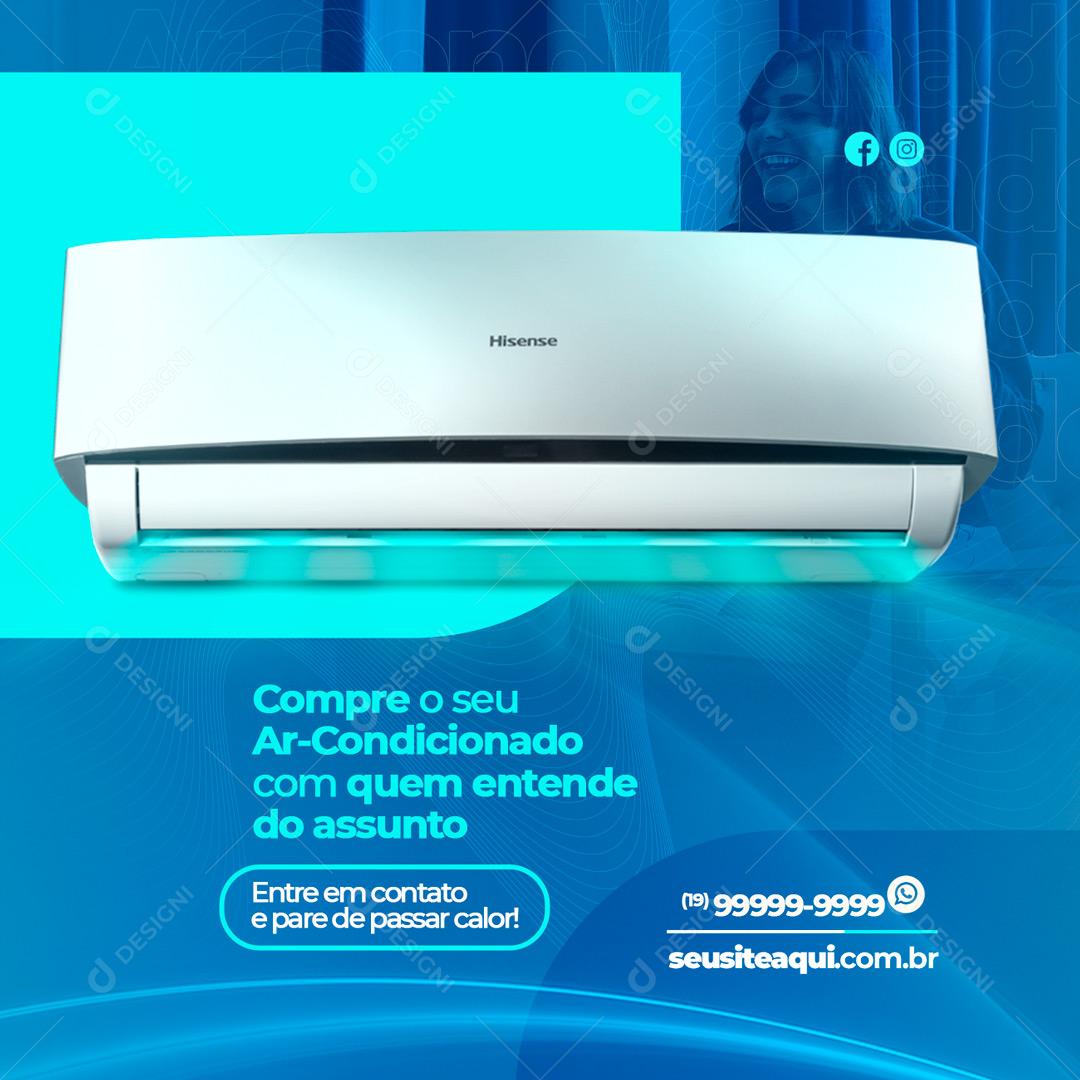 Social Media Compre o seu Ar Condicionado PSD Editável