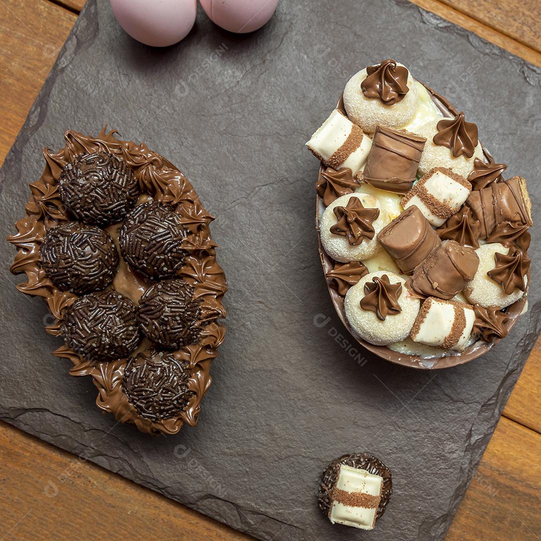 Ovo de Colher Recheado Imagem JPG