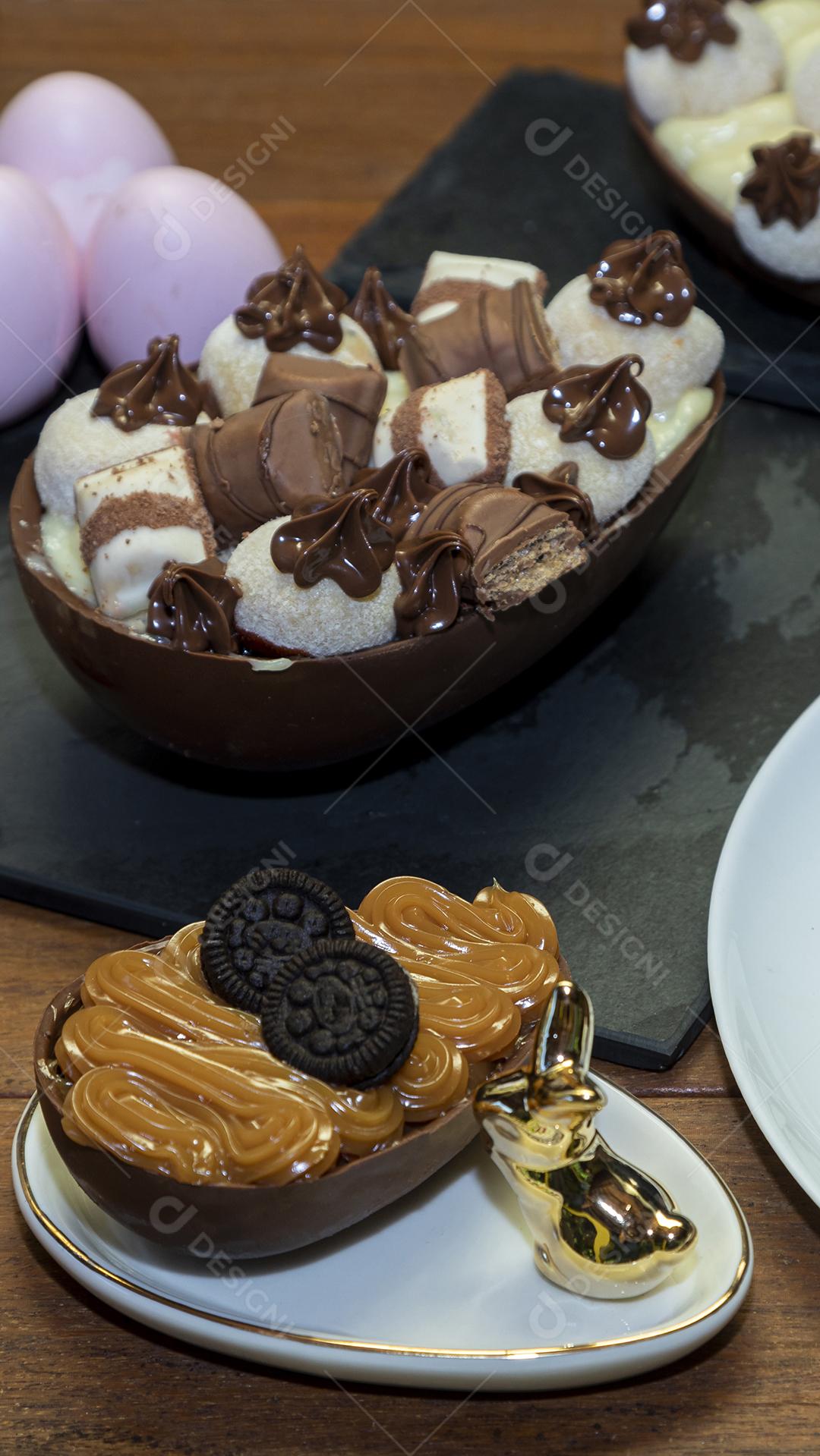 Ovos de Colher Recheado Imagem JPG