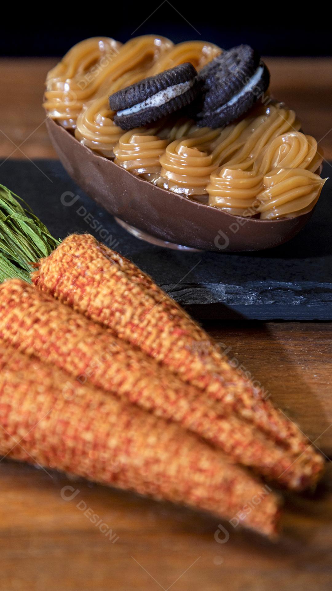 Ovos de páscoa de chocolate Imagem JPG