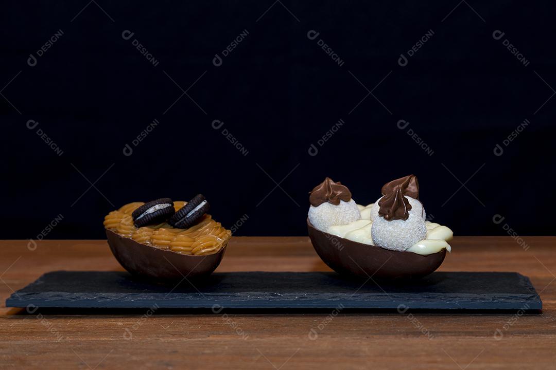 Ovos de páscoa de chocolate Imagem JPG