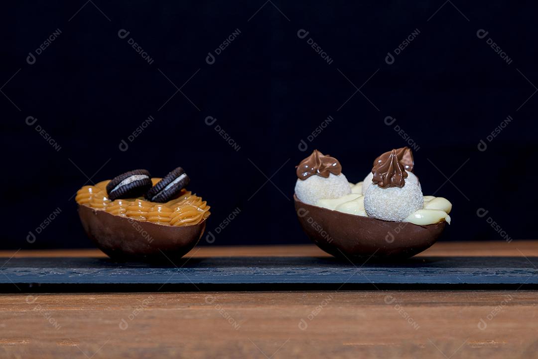 Ovos de páscoa de chocolate Imagem JPG