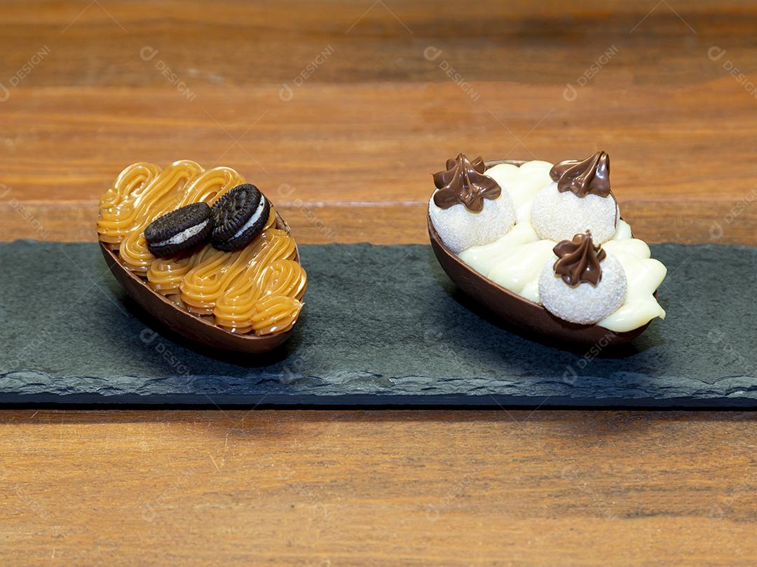 Ovos de páscoa de chocolate Imagem JPG