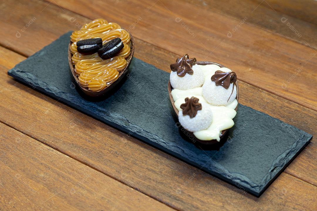 Ovos de páscoa de chocolate Imagem JPG