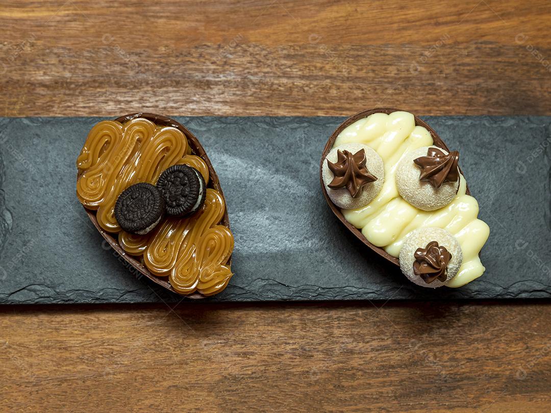 Ovos de páscoa de chocolate Imagem JPG