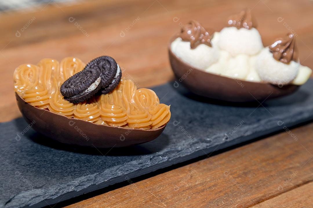 Ovos de páscoa de chocolate Imagem JPG