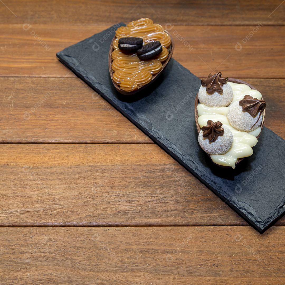 Ovos de páscoa de chocolate Imagem JPG