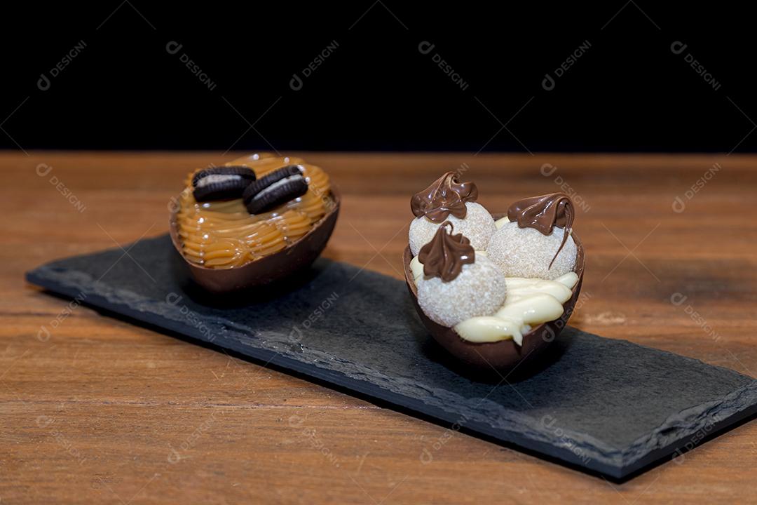 Ovos de páscoa de chocolate Imagem JPG