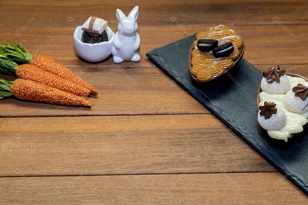 Ovos de páscoa de chocolate Imagem JPG